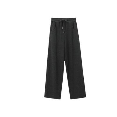 JUNE11休闲高腰显瘦长裤阔腿裤