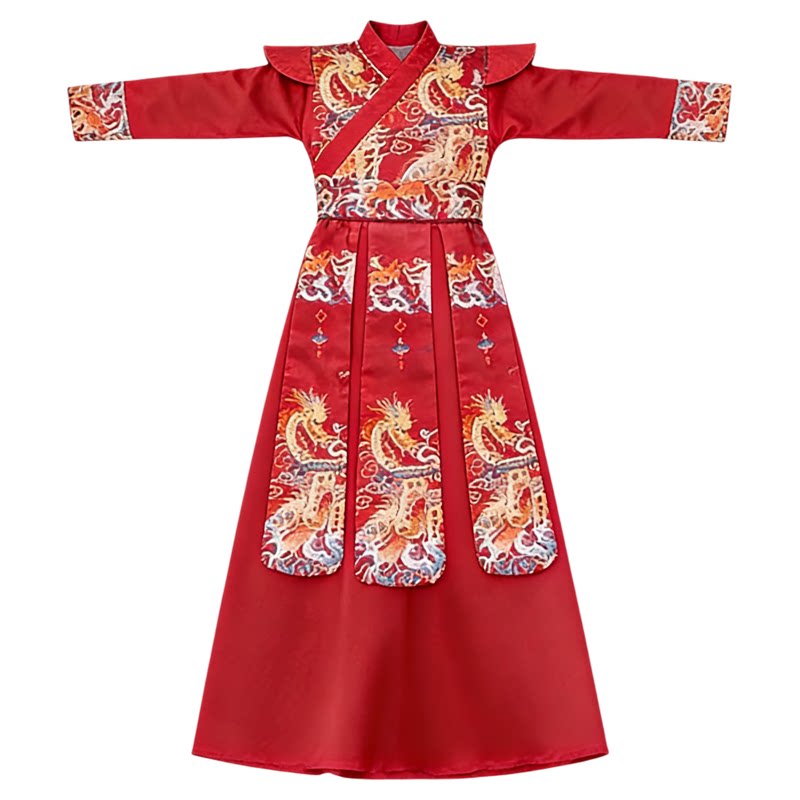 男童唐装秋季飞鱼服国学服公子服
