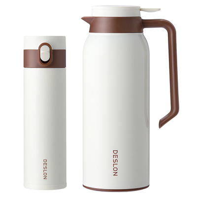 德世朗保温水壶家用暖热水瓶316不锈钢轻便2026高颜值杯具套装礼