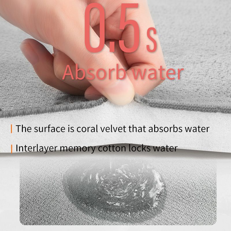 卫生间地垫吸水门垫浴室门口进门速干脚垫厕所防滑垫子洗手间地毯
