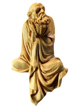 黄杨木雕禅意摆件家居品达摩祖师