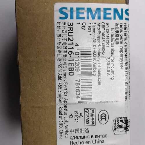议价西门子热过载继电器 3RU6116-0FB0 3RU61160FB0 全新原装正品