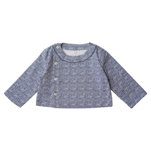 满呐秋冬新品原创中式衬衣男童宋代偏襟圆领上衣裤子套装