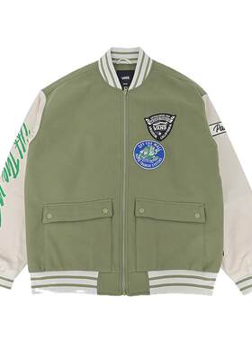 VANS范斯新款男子休闲运动棒球外套潮流百搭棉服夹克VN000KCVZBF