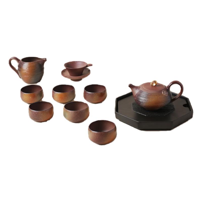 陆宝高端艺术功夫茶具原矿礼盒泡茶壶整套礼盒装乔迁搬家送礼