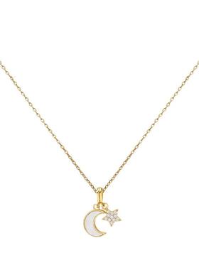 韩系简约甜美时尚百搭月亮项链