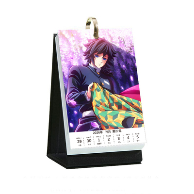2026年鬼灭之刃周历新款活页台历动漫二次元打卡记事本创意日历