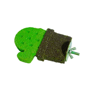 鹦鹉仙人掌磨砂站杆鸟类磨爪磨嘴玩具可水洗矿物质站架鸟笼休息台