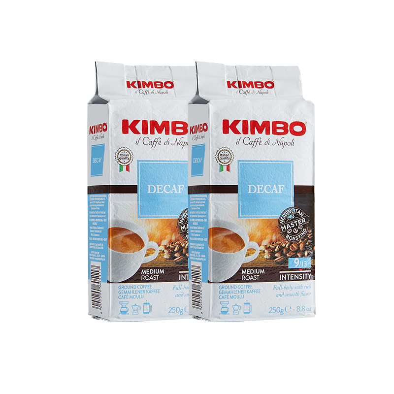 KIMBO意大利进口低因粉无因手冲咖啡粉孕妇脱因咖啡粉250g*2包
