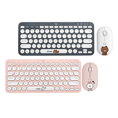 罗技K380无线蓝牙键盘PEBBLE鼠标