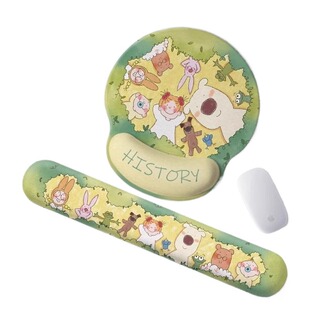 可爱小女孩护腕鼠标垫女生防腱消炎鼠标垫办公室桌面电脑键盘手托