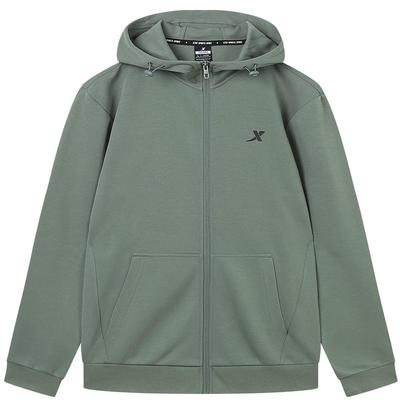 特步运动外套男连帽夹克风衣官方