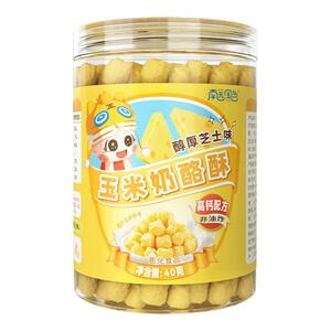 南园国色高钙玉米奶酪酥非油炸芝士味爆米花儿童休闲营养零食2罐