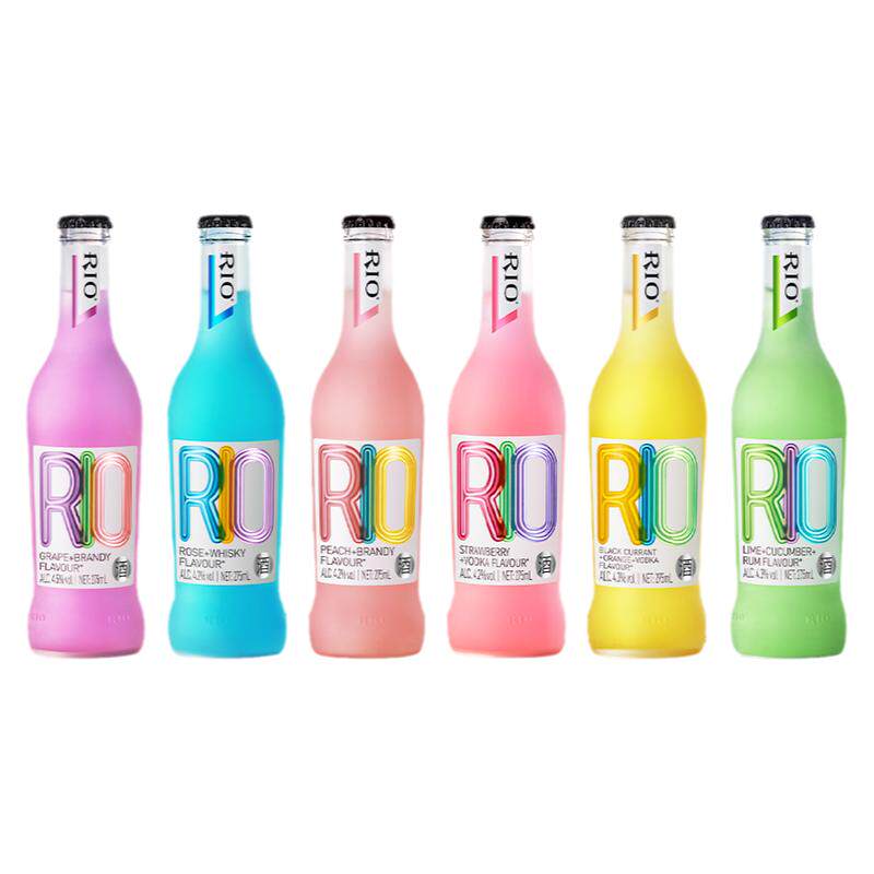 rio锐澳鸡尾酒经典玻璃瓶伏特加果味酒葡萄预调鸡尾酒275ml