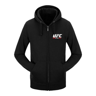 可定制UFC轻重量级MMA混合格斗拳击自由搏击开衫卫衣男女连帽外套