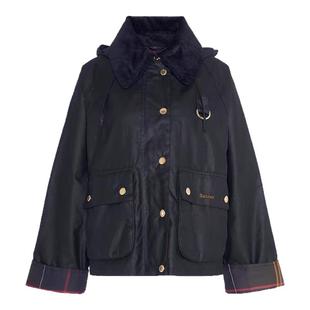 上海现货英国Barbour Reighton Wax女士油蜡涂蜡钓鱼夹克LWX1397