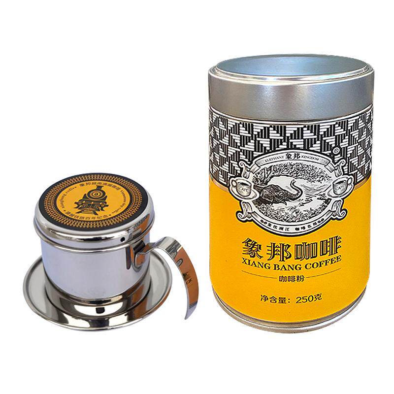 象邦咖啡粉越南咖啡滴滤式中度烘焙现磨香醇浓郁原味纯黑咖250克