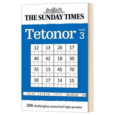 星期日泰晤士报3 200道具有挑战性的数字逻辑谜题 英文原版 200 challenging numerical logic puzzles 脑筋急转弯 英文版进口书