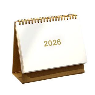 小槑同学 2026年新款简约无印风台历2025下半年高颜值ins风日历桌面摆件办公室学生26年台式月历计划记事本