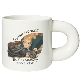 老友记菲比语录高级感马克杯陶瓷小众情侣办公室咖啡杯子胖胖杯