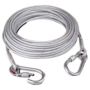 晾衣绳子室外晒被子加粗包塑钢丝绳阳台顶楼专用防风防滑凉晒神器