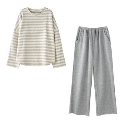 纯棉睡衣情侣男女春秋冬长袖