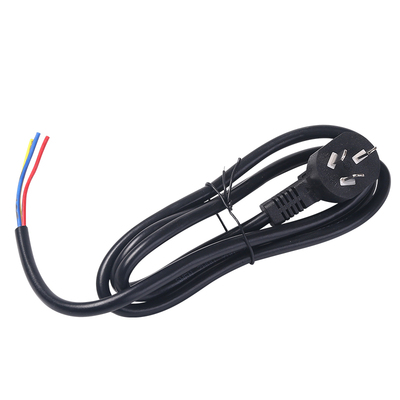 国标电源线10A/16A大功率三插头三孔三芯连接线纯铜3芯插头带线