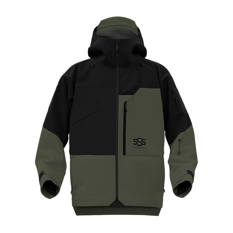 Powster先锋官系列滑雪服 东丽3L专业单板雪地防水透气滑雪服外套
