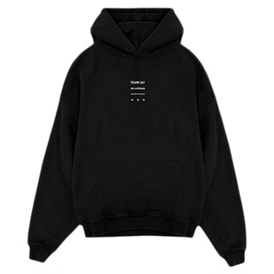 REPRESENT 247机能支线 25FW 品牌标识印花加大码连帽长袖卫衣