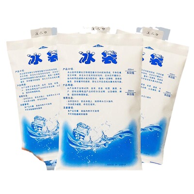 注水冰袋200400ml冰包冰袋保鲜冷藏水果食品快递专用冷冻反复使用
