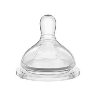 欧贝妮原装柔软硅胶奶嘴仿真母乳真实感宽口径新生婴儿防胀气奶嘴