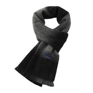 玖慕纯羊毛围巾男士秋冬季生日礼物红色保暖围脖送男生新年礼盒装