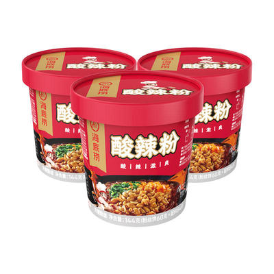海底捞酸辣粉144g 6桶方便粉丝红薯粉麻辣鲜香冲泡粉丝懒人泡面