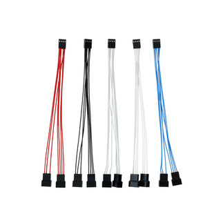 4Pin一分二转接线电脑机箱散热风扇4针CPU风扇4PWM一分二转接线