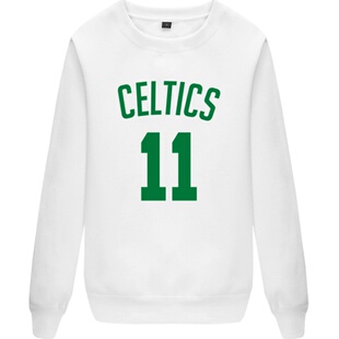 凯尔特人队服球衣凯里欧文皮尔斯卫衣薄款男士学生篮球运动服长袖