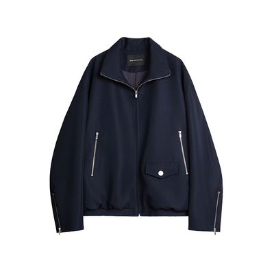 DUPU CONTRACTED立领夹克外套男士简洁设计螺纹收口拉链四合扣