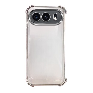 四角气囊适用荣耀500pro手机壳新款自带镜头膜400电镀透明winRT硅胶全包防摔保护套magic8proair男女软外壳