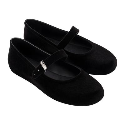 Melissa梅丽莎女款冬外穿加绒芭蕾鞋新年红色本命年鞋子单鞋37844