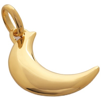 Monica Vinader莫妮卡吊坠新月吊坠项链单坠女时尚银镀金吊坠复古