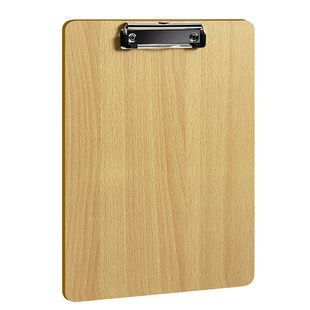 A4/32K木质板夹写字板饭店菜单点菜板烧烤店餐饮店学生书写垫板a5点餐垫文具票据收纳夹a4试卷夹文件夹板加厚