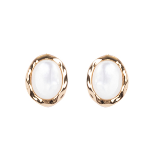 SOFTROOM天然母贝白月光耳钉耳饰温柔高级感原创设计小众轻奢简约