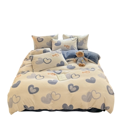 【A级母婴可用】牛奶绒四件套