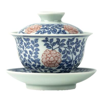 三勤堂景德镇陶瓷茶具釉下矾红