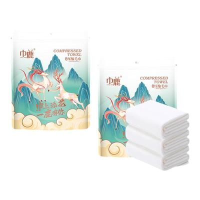 巾鹿一次性压缩毛巾加大加厚柔软洗脸巾女独立包装卸妆棉柔巾