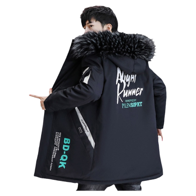 连帽夹克男秋冬季加绒保暖派