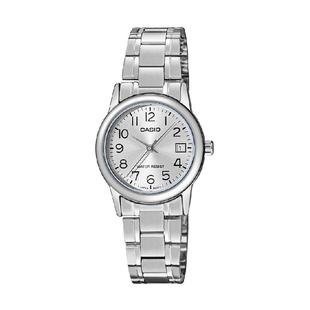 Casio卡西欧手表简约防水指针日历石英学生女士表LTP-V002D