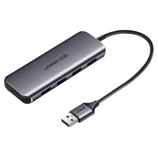 绿联usb扩展器集分线器插头多口typec延长hub3.0外接转接u盘带供电转换笔记本电脑平板台式usp多接口拓展坞