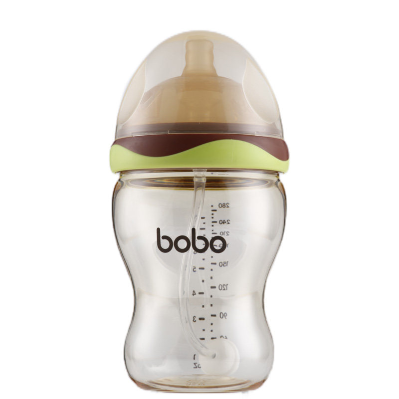bobo宽口径ppsu奶瓶2岁以上吸管