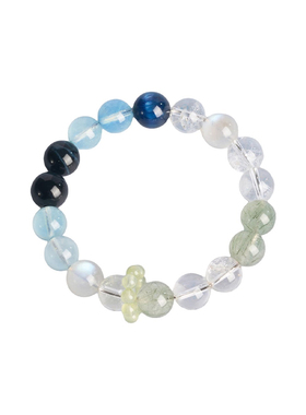 天然海蓝宝手链女款手串