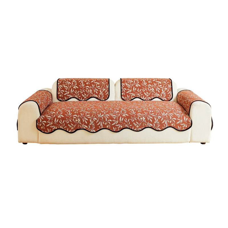 法式高级感四季通用雪尼尔沙发垫